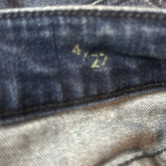 Liverpool The Long Bermuda Dark Wash Jean Shorts Size 4/27 - Picture 6 of 11